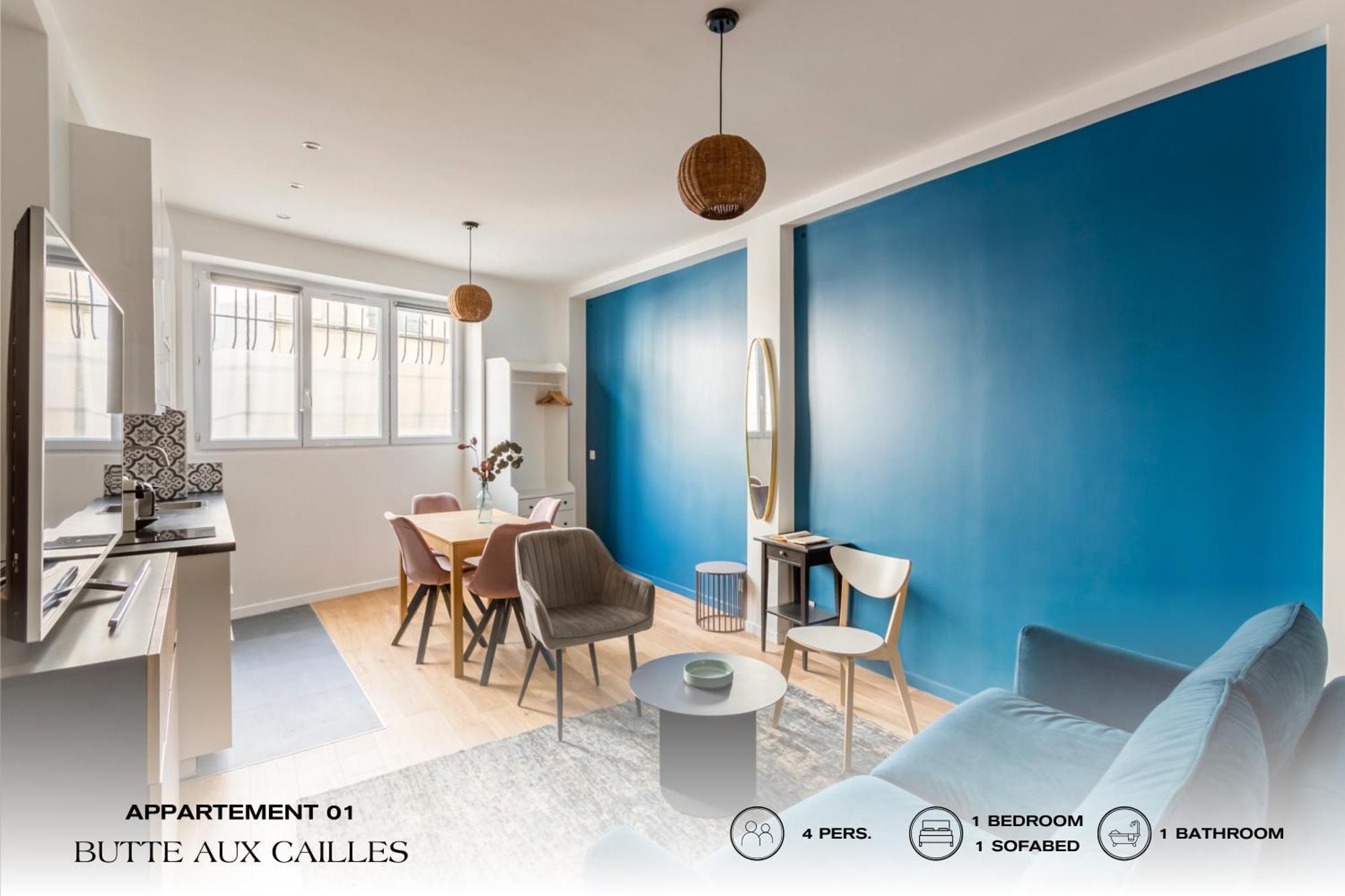 Beauquartier - Butte Aux Cailles I Leilighet Paris Eksteriør bilde